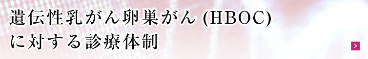 遺伝性乳がん卵巣がん(HBOC)に対する 診療体制